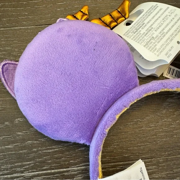 NWT. Figment Disney Parks 2023 Epcot Soft Plush Figment Ear Headband for Adults. - Picture 7 of 11